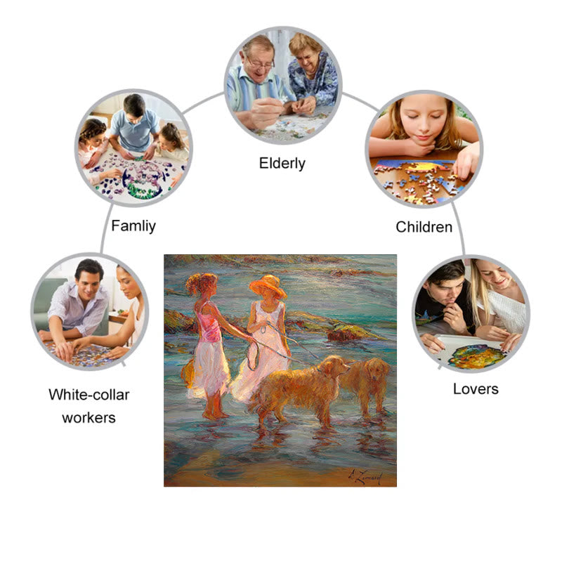 Chatting Women - Wooden Jigsaw Puzzle - image 7