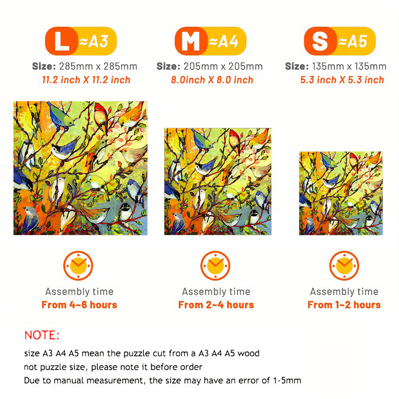 Colorful birds - Wooden Jigsaw Puzzle - image 8