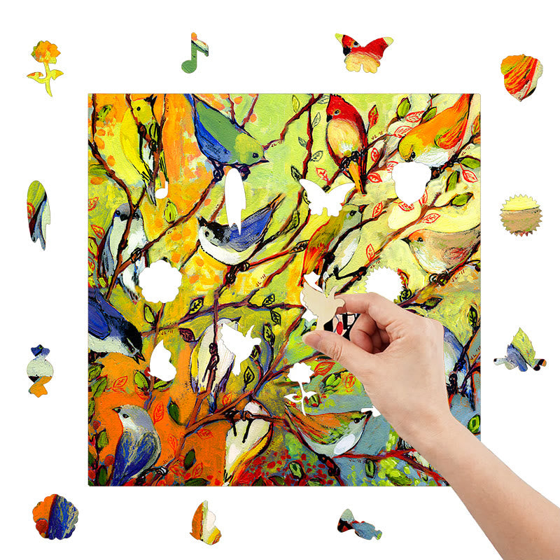 Colorful birds - Wooden Jigsaw Puzzle - image 6