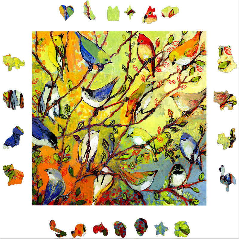 Colorful birds - Wooden Jigsaw Puzzle - image 5