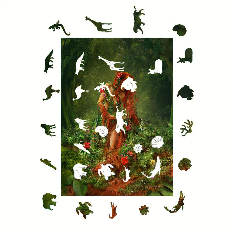 Forest Goddess - Wooden Jigsaw Puzzle - image 5