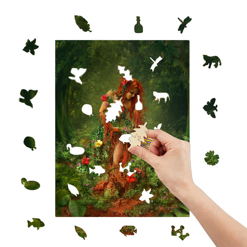 Forest Goddess - Wooden Jigsaw Puzzle - image 6