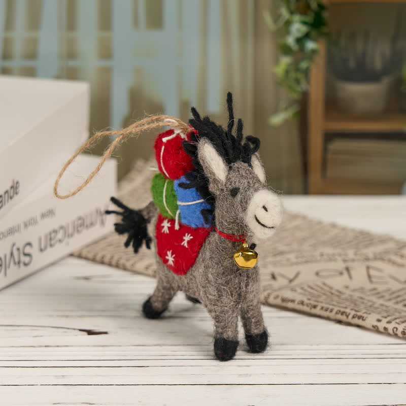 Needle Felted Donkey - Felted Animal | Felt Donkey Ornament | Nature Lover Gift - Needle Felted Animal - image 0