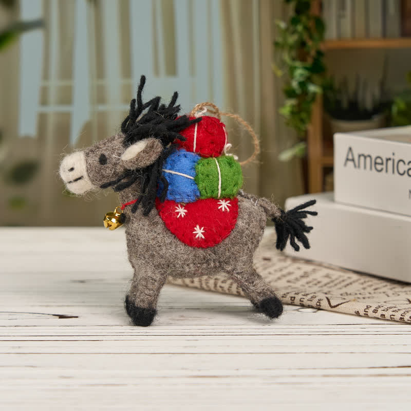 Needle Felted Donkey - Felted Animal | Felt Donkey Ornament | Nature Lover Gift - image 2