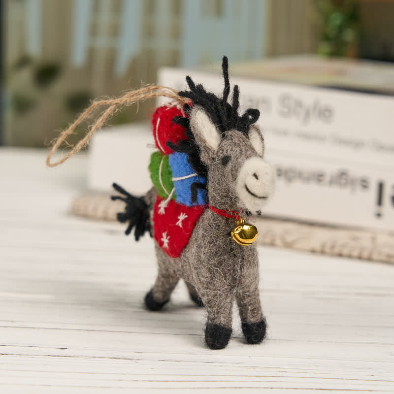 Needle Felted Donkey - Felted Animal | Felt Donkey Ornament | Nature Lover Gift - image 4