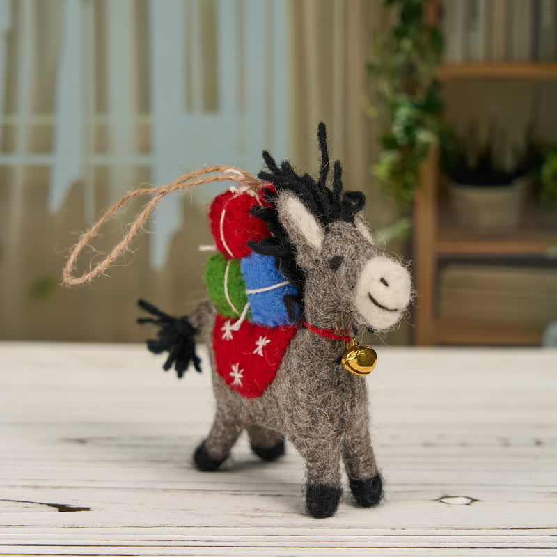 Needle Felted Donkey - Felted Animal | Felt Donkey Ornament | Nature Lover Gift - image 3