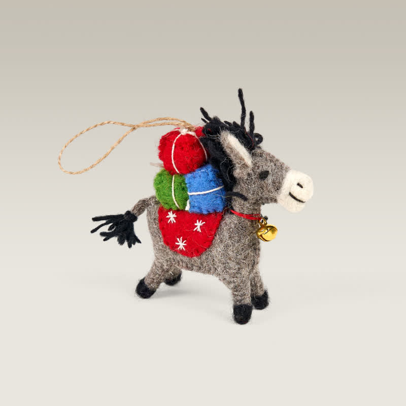 Needle Felted Donkey - Felted Animal | Felt Donkey Ornament | Nature Lover Gift - image 9