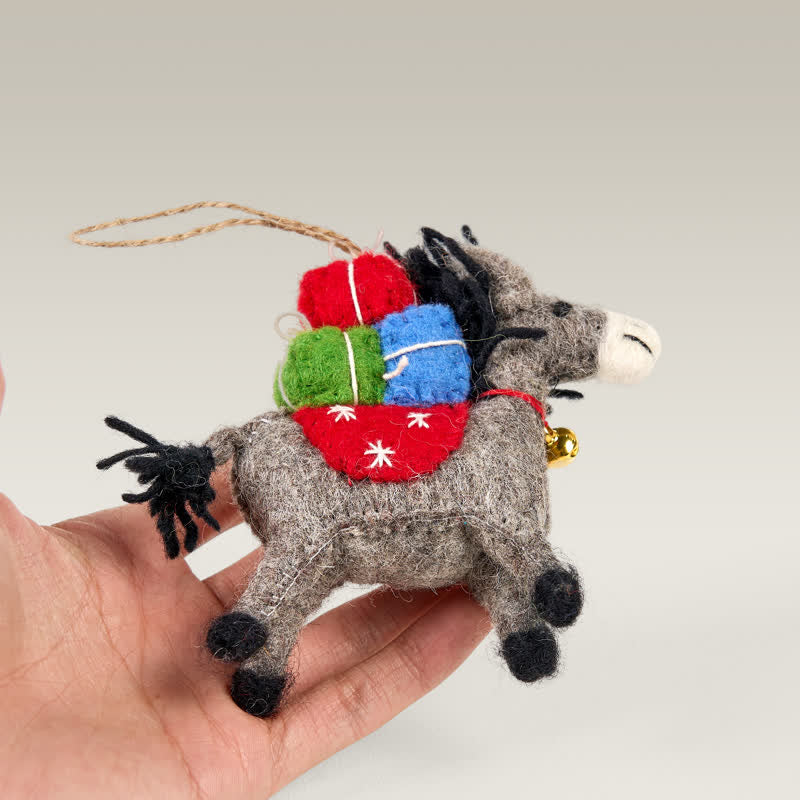 Needle Felted Donkey - Felted Animal | Felt Donkey Ornament | Nature Lover Gift - image 8