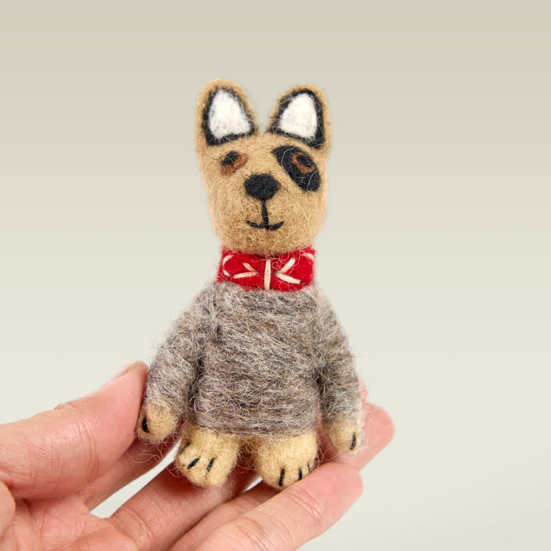 Needle Felted Bull Terrier - Felted Animal | Nature Lover Gift - image 3