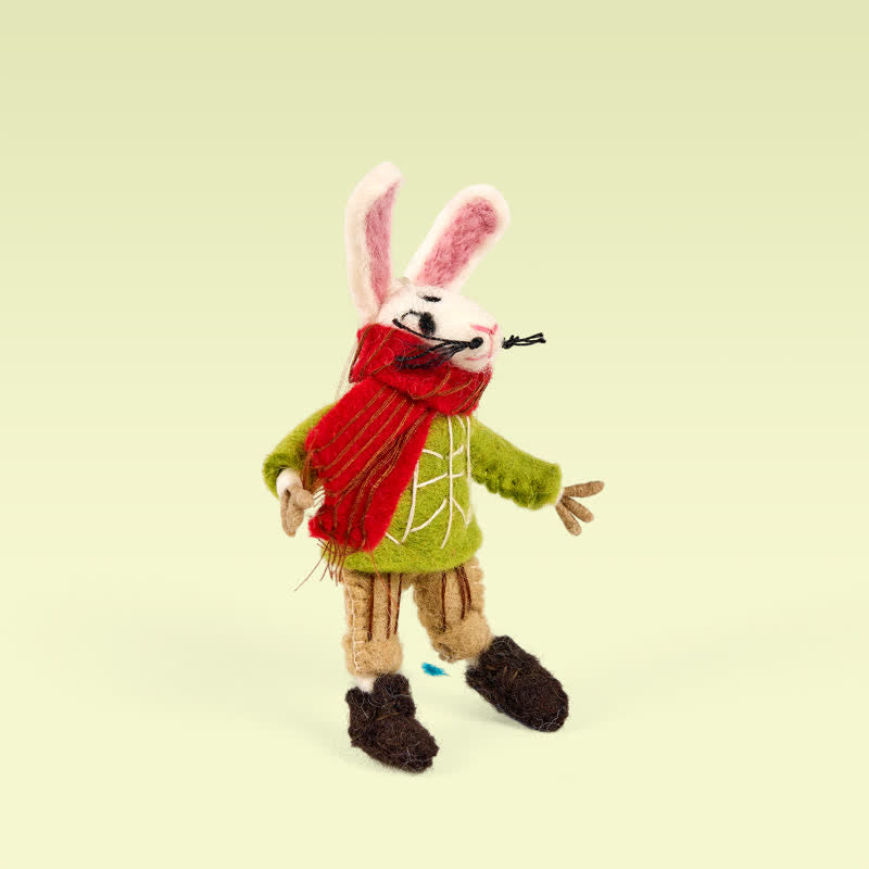 Needle Felted Winter Rabbit - Felted Animal | Nature Lover Gift - image 6