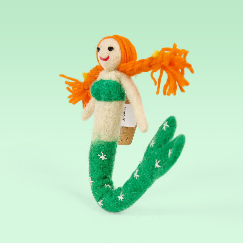 Needle Felted Mermaid Doll - Handmade Felt Magical Mermaids | Nature Lover Gift - image 3