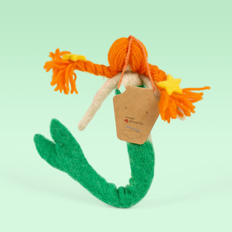 Needle Felted Mermaid Doll - Handmade Felt Magical Mermaids | Nature Lover Gift - image 4