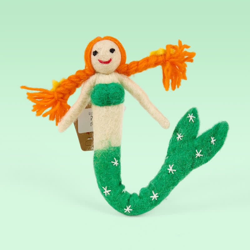 Needle Felted Mermaid Doll - Handmade Felt Magical Mermaids | Nature Lover Gift - image 5
