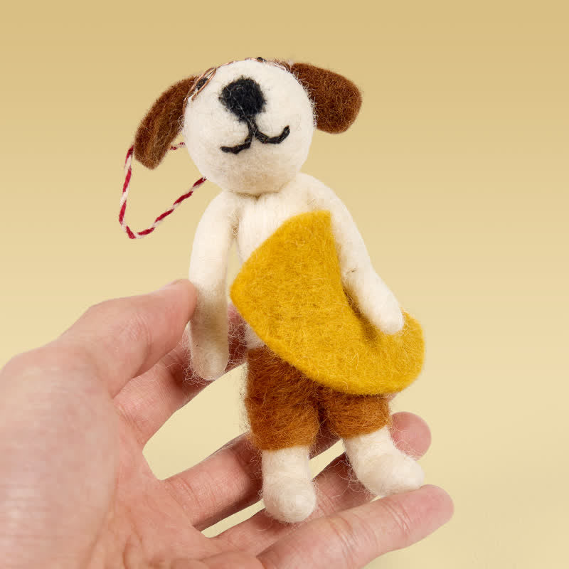 Needle Felted "Surfer Dog Tod" - Surfing Ornament| Beach Ornament| Made With Love-felted - image 6