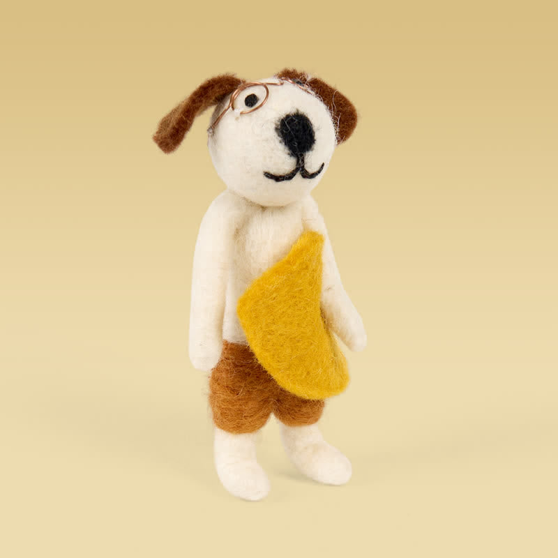 Needle Felted "Surfer Dog Tod" - Surfing Ornament| Beach Ornament| Made With Love-felted - image 3