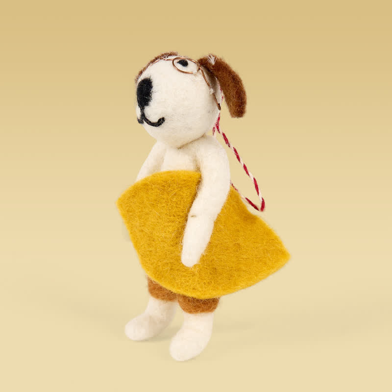 Needle Felted "Surfer Dog Tod" - Surfing Ornament| Beach Ornament| Made With Love-felted - image 5