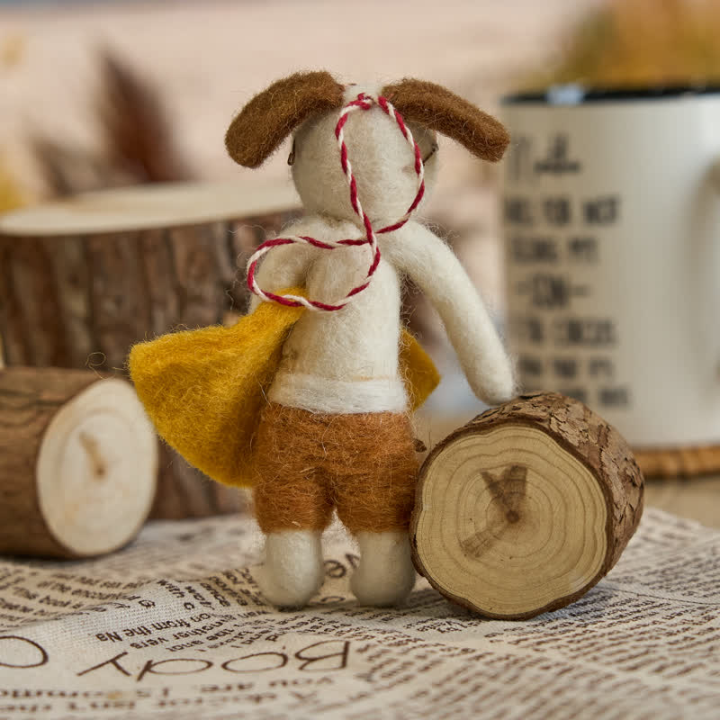 Needle Felted "Surfer Dog Tod" - Surfing Ornament| Beach Ornament| Made With Love-felted - image 2