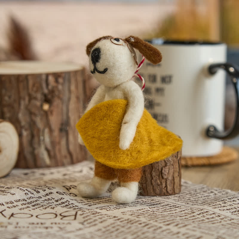 Needle Felted "Surfer Dog Tod" - Surfing Ornament| Beach Ornament| Made With Love-felted - image 1