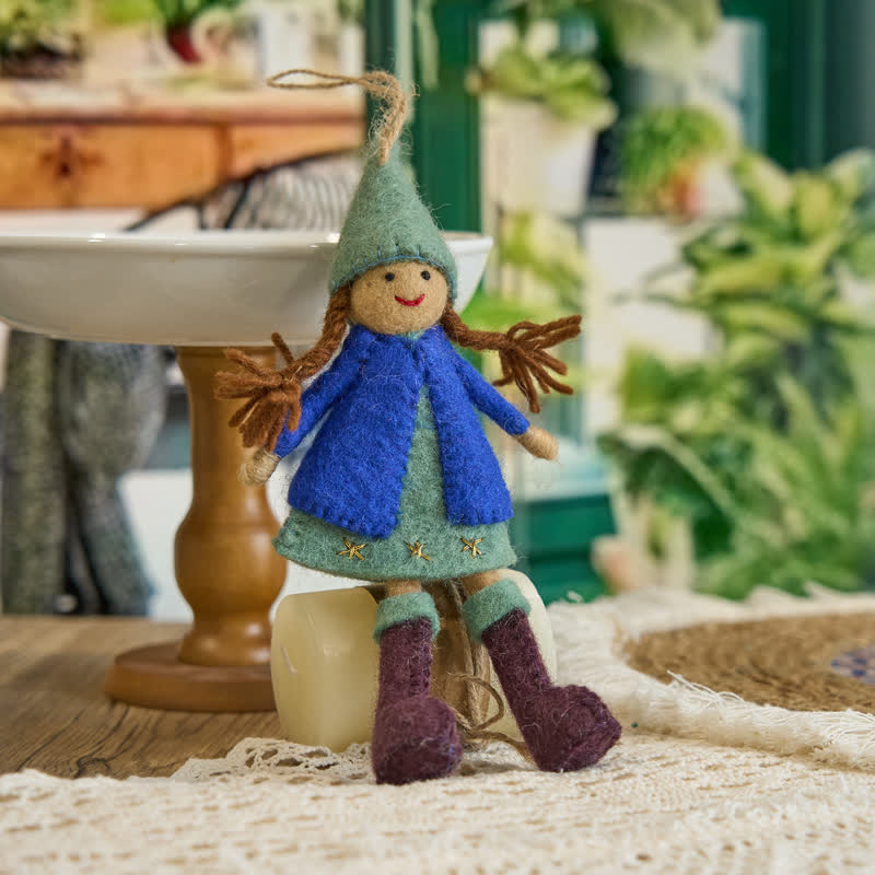 Needle Felted Doll - Handmade Doll Gift|  Made With Love-felted| Wool Angel Decor - image 2