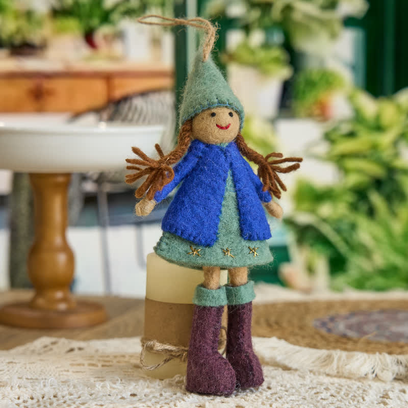 Needle Felted Doll - Handmade Doll Gift|  Made With Love-felted| Wool Angel Decor - Felted Doll - image 0