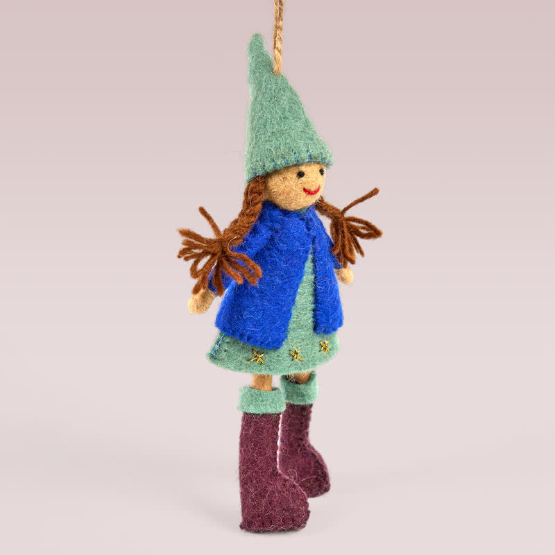 Needle Felted Doll - Handmade Doll Gift|  Made With Love-felted| Wool Angel Decor - image 5