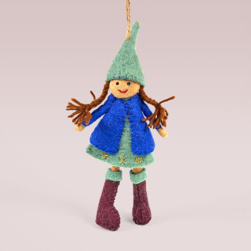 Needle Felted Doll - Handmade Doll Gift|  Made With Love-felted| Wool Angel Decor - image 6