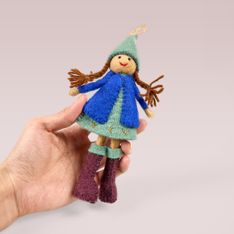 Needle Felted Doll - Handmade Doll Gift|  Made With Love-felted| Wool Angel Decor - image 3
