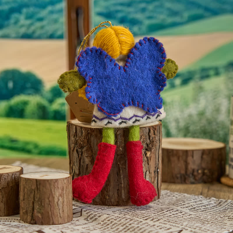 Needle Felted Fairy/angel  - Handmade Doll Gift|  Made With Love-felted| Wool Angel Decor - image 1