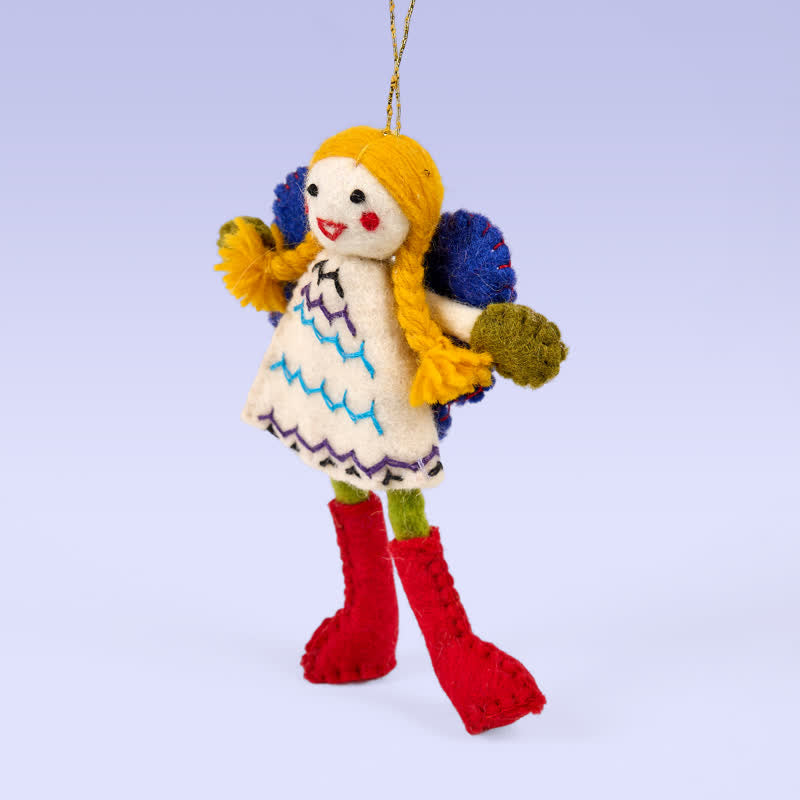 Needle Felted Fairy/angel  - Handmade Doll Gift|  Made With Love-felted| Wool Angel Decor - image 4