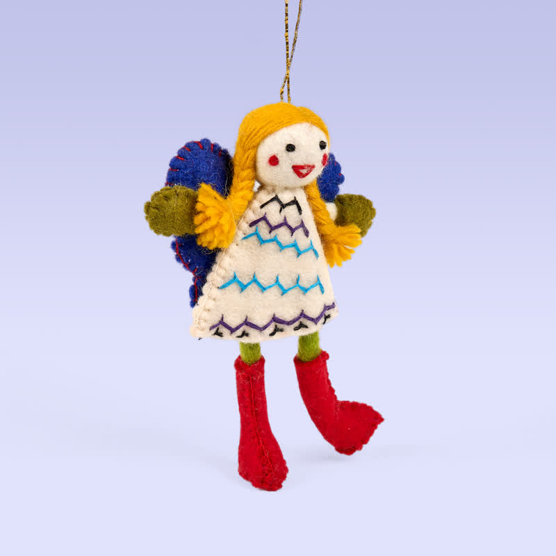 Needle Felted Fairy/angel  - Handmade Doll Gift|  Made With Love-felted| Wool Angel Decor - image 5