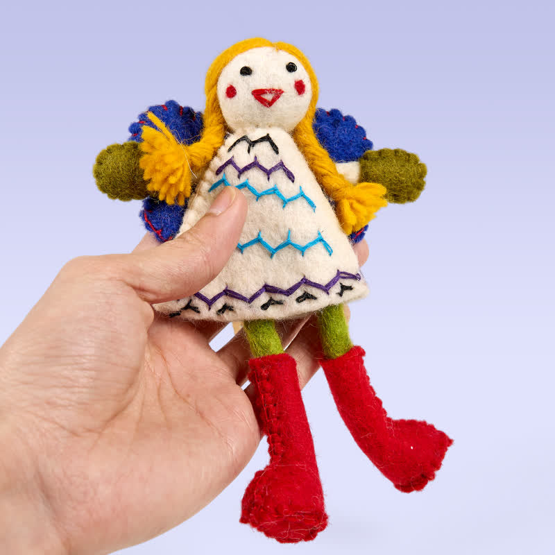 Needle Felted Fairy/angel  - Handmade Doll Gift|  Made With Love-felted| Wool Angel Decor - image 3