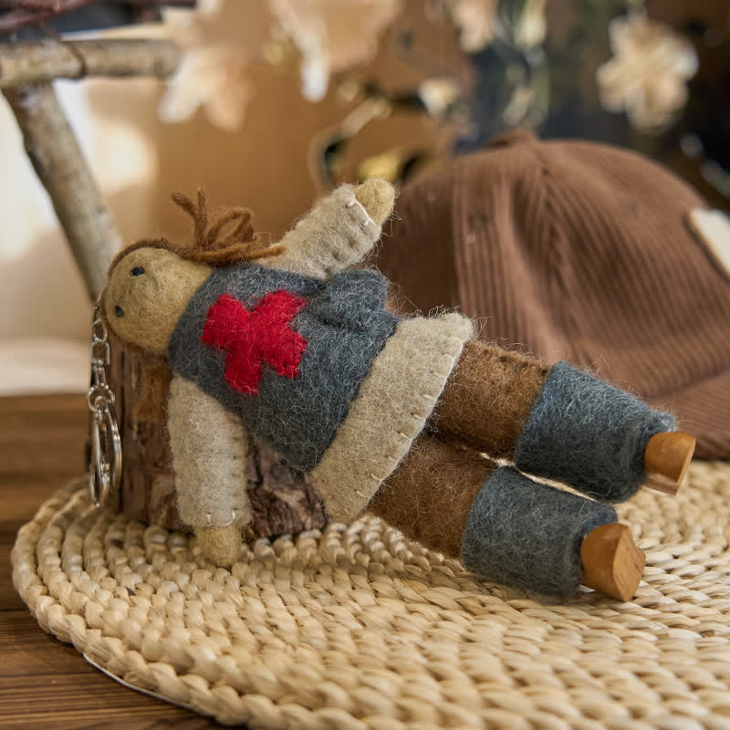 Needle Felted Doll  - Handmade Doll Gift|  Made With Love-felted| Wool Angel Decor - image 2