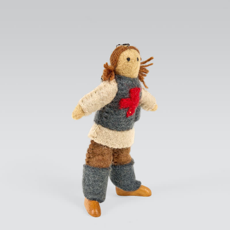 Needle Felted Doll  - Handmade Doll Gift|  Made With Love-felted| Wool Angel Decor - image 5