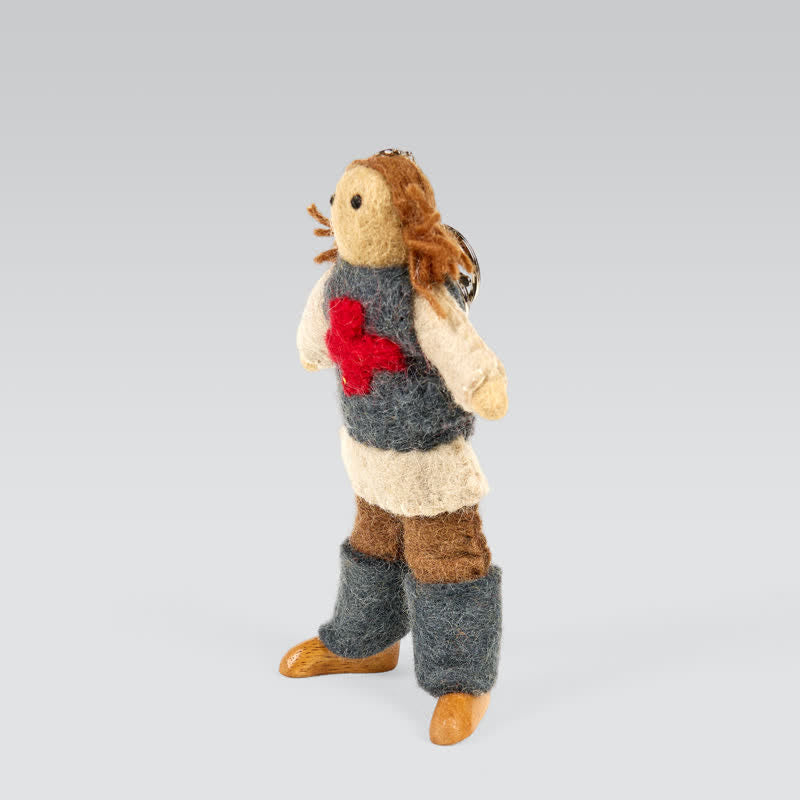 Needle Felted Doll  - Handmade Doll Gift|  Made With Love-felted| Wool Angel Decor - image 4