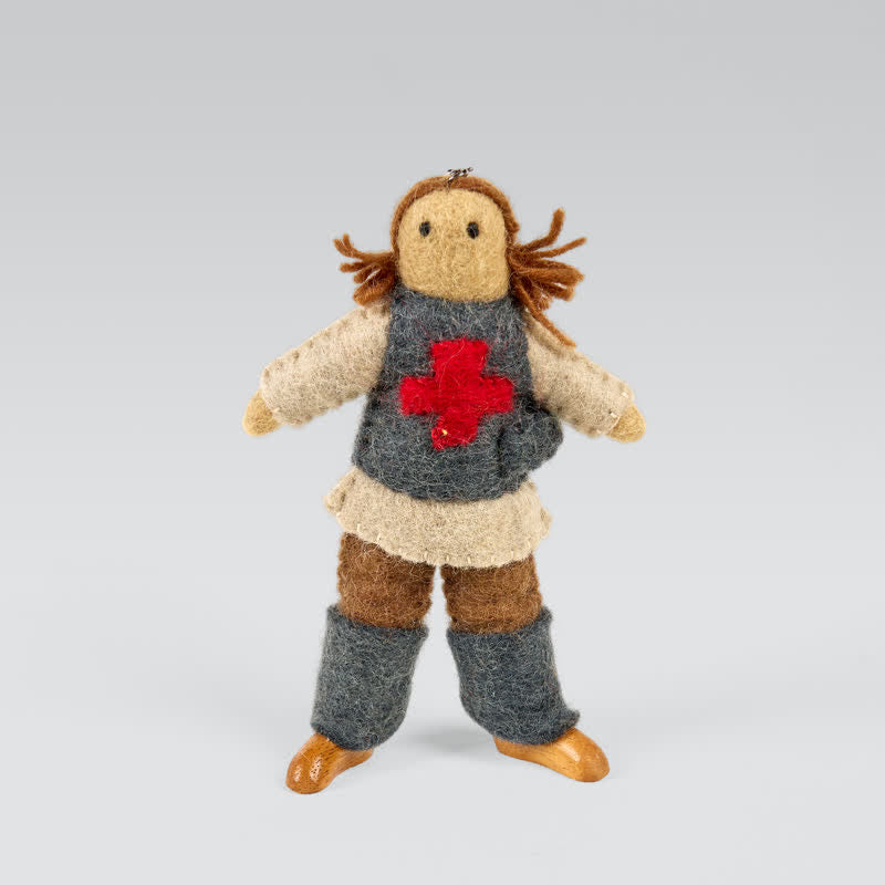 Needle Felted Doll  - Handmade Doll Gift|  Made With Love-felted| Wool Angel Decor - image 6