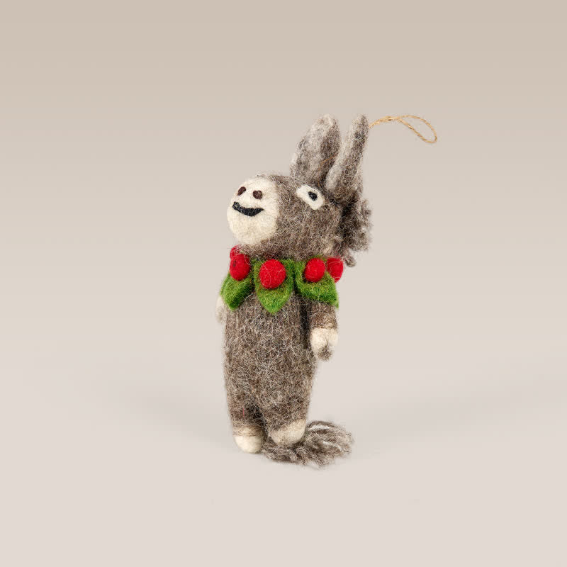 Needle Felted Donkey - Handmade Doll Gift| Hanging Decoration| Holiday Gift - image 8