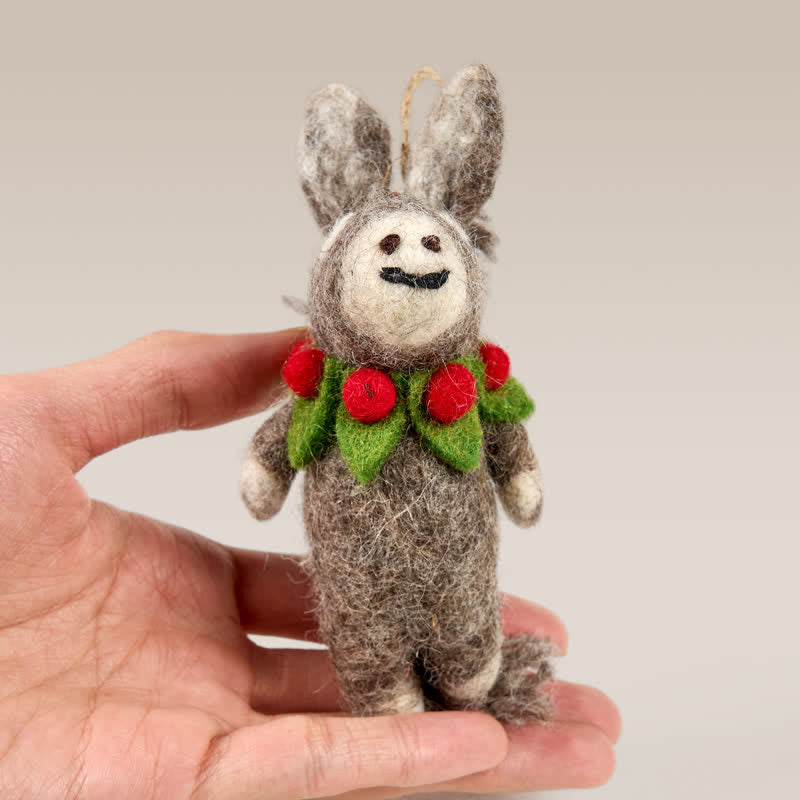 Needle Felted Donkey - Handmade Doll Gift| Hanging Decoration| Holiday Gift - image 4