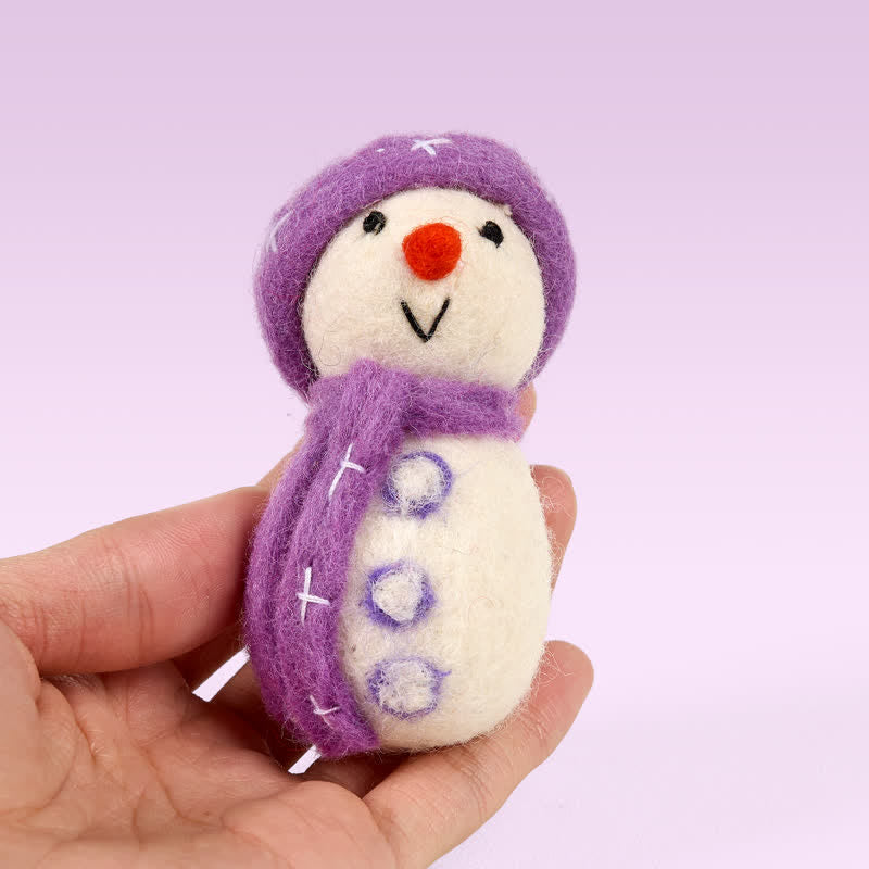 Needle Felted Snowman -  Made With Love-felted| Holiday Winter Crafting - image 7