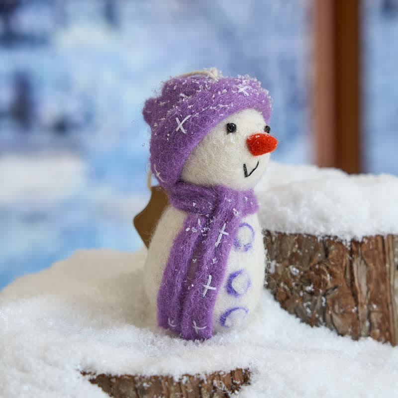 Needle Felted Snowman -  Made With Love-felted| Holiday Winter Crafting - image 2