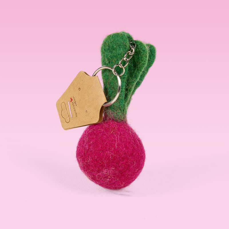Needle Felted Beetroot -Vegetable Ornament| Nature Lover Gift| Spread Smiles - image 5