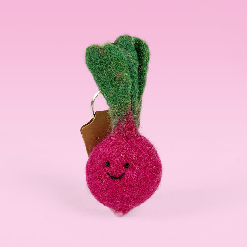 Needle Felted Beetroot -Vegetable Ornament| Nature Lover Gift| Spread Smiles - image 4