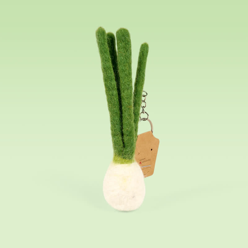 Needle Felted Spring Onion -  Made With Love-felted| Nature Lover Gift| Spread Smiles - image 4