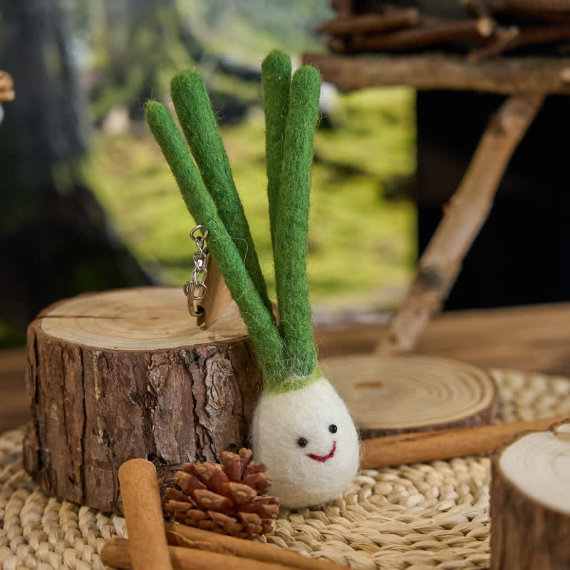 Needle Felted Spring Onion -  Made With Love-felted| Nature Lover Gift| Spread Smiles - image 2