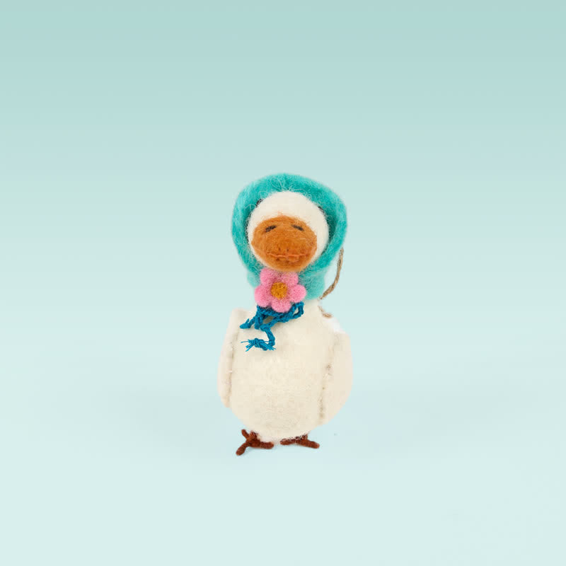 Needle Felted Winter Goose - Animal Ornament| Nature Lover Gift - image 4
