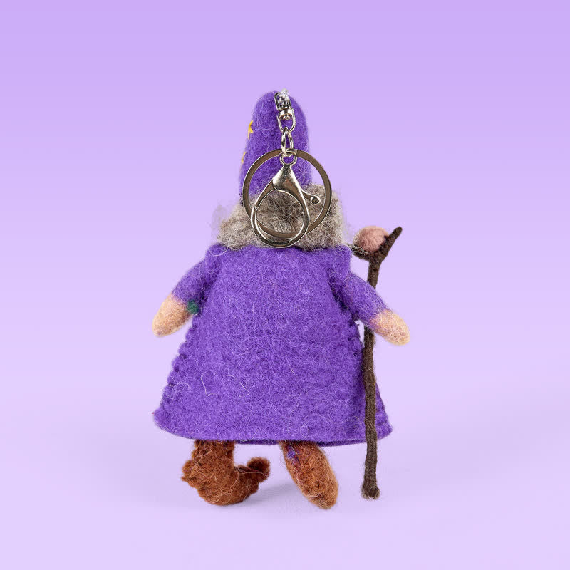 Needle Felted Wendall the Wizard - Hanging Decoration| Holiday Gift - image 5