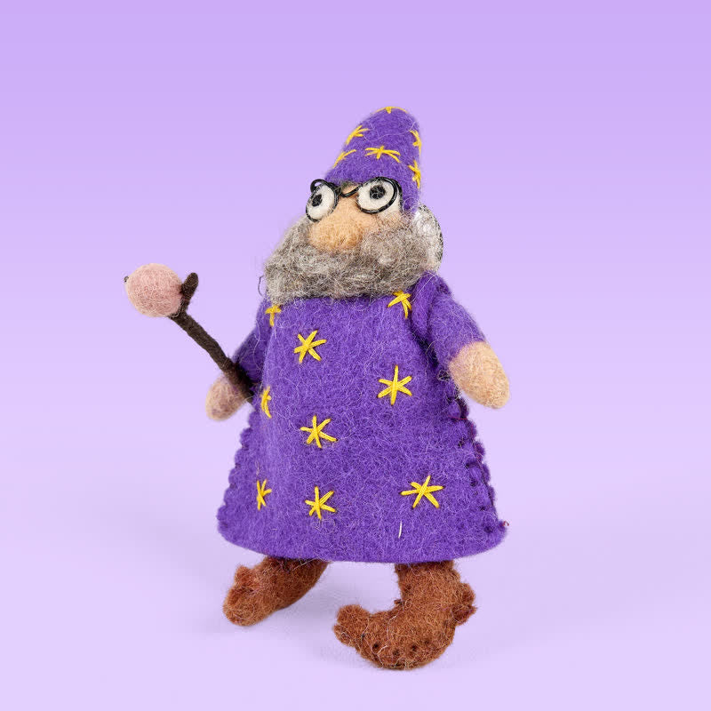 Needle Felted Wendall the Wizard - Hanging Decoration| Holiday Gift - image 7