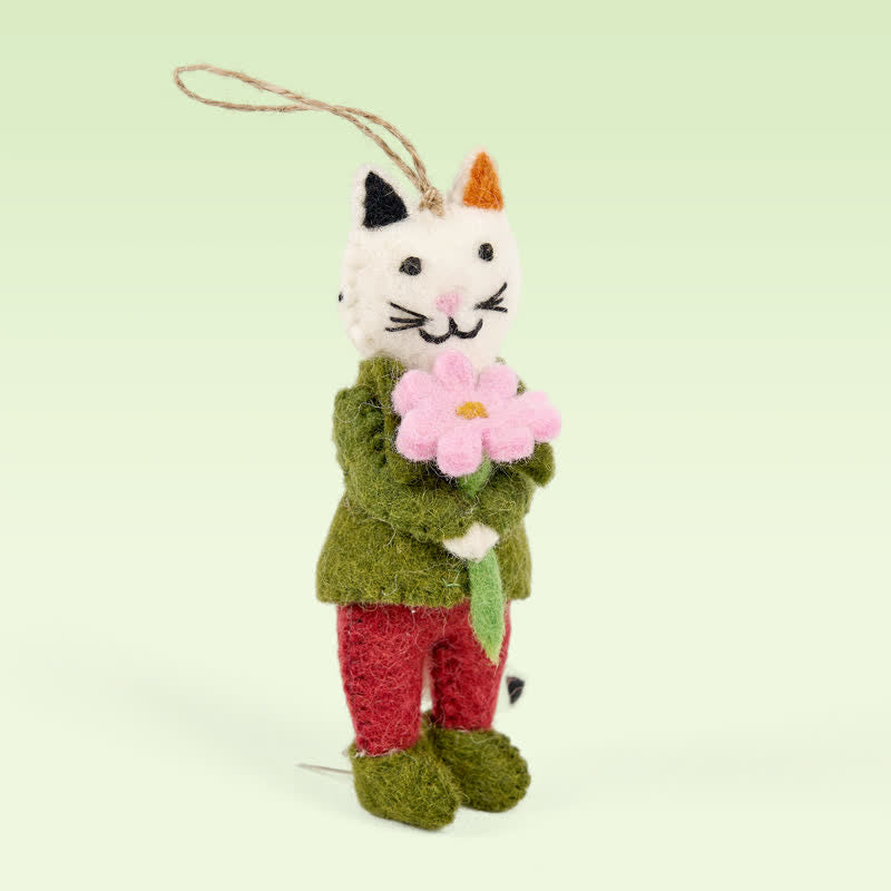 Needle Felted Cat - Animal Ornament| Handmade Craft - image 6