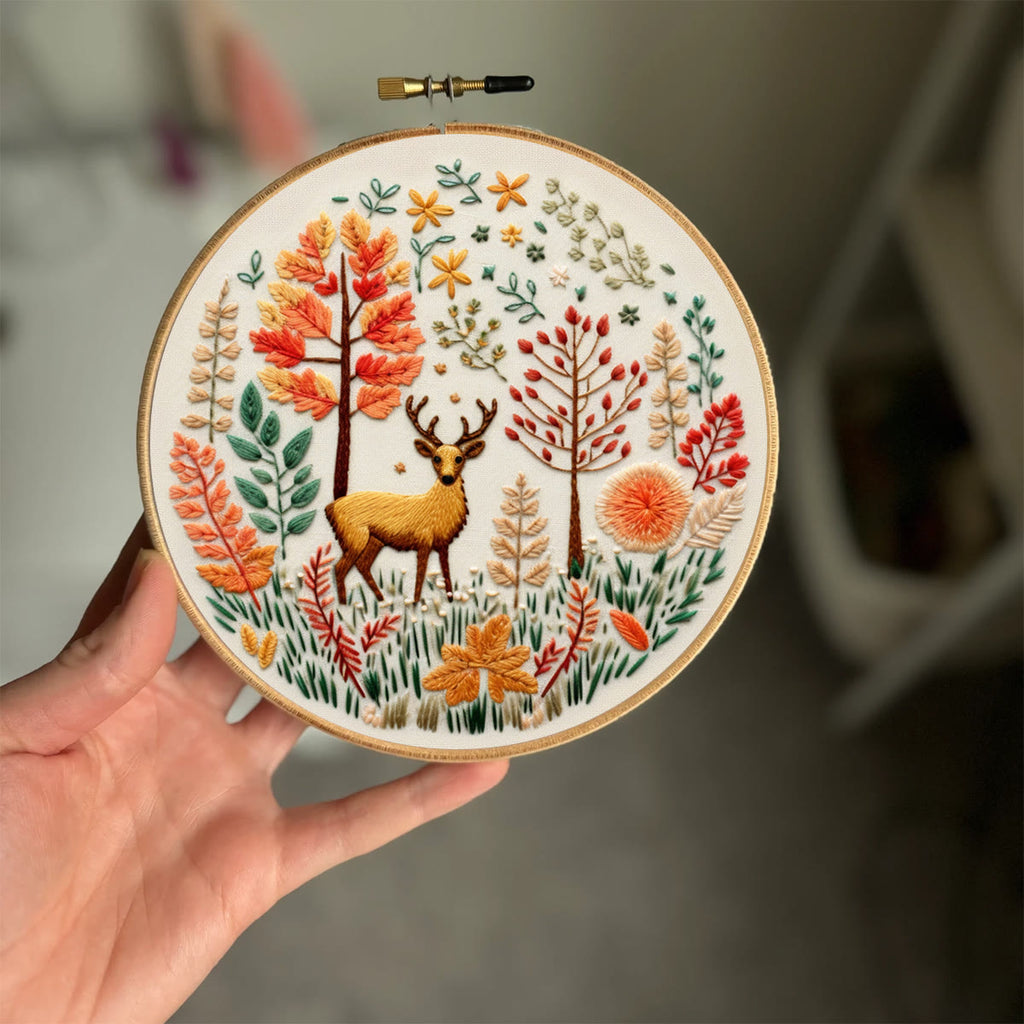 Rubbyoo Embroidery Kit - Cute Deer | DIY Needlework Craft Kit - image 7