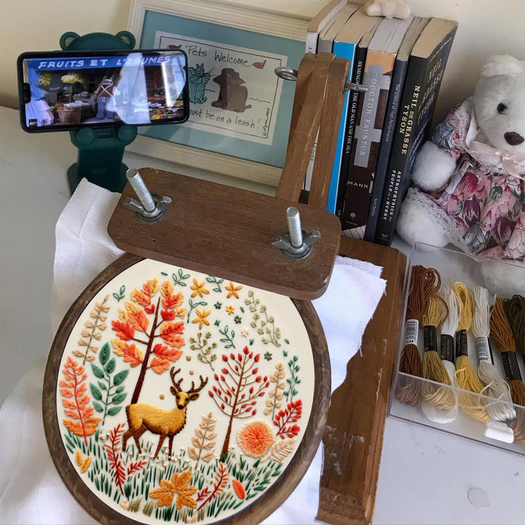 Rubbyoo Embroidery Kit - Cute Deer | DIY Needlework Craft Kit - image 6