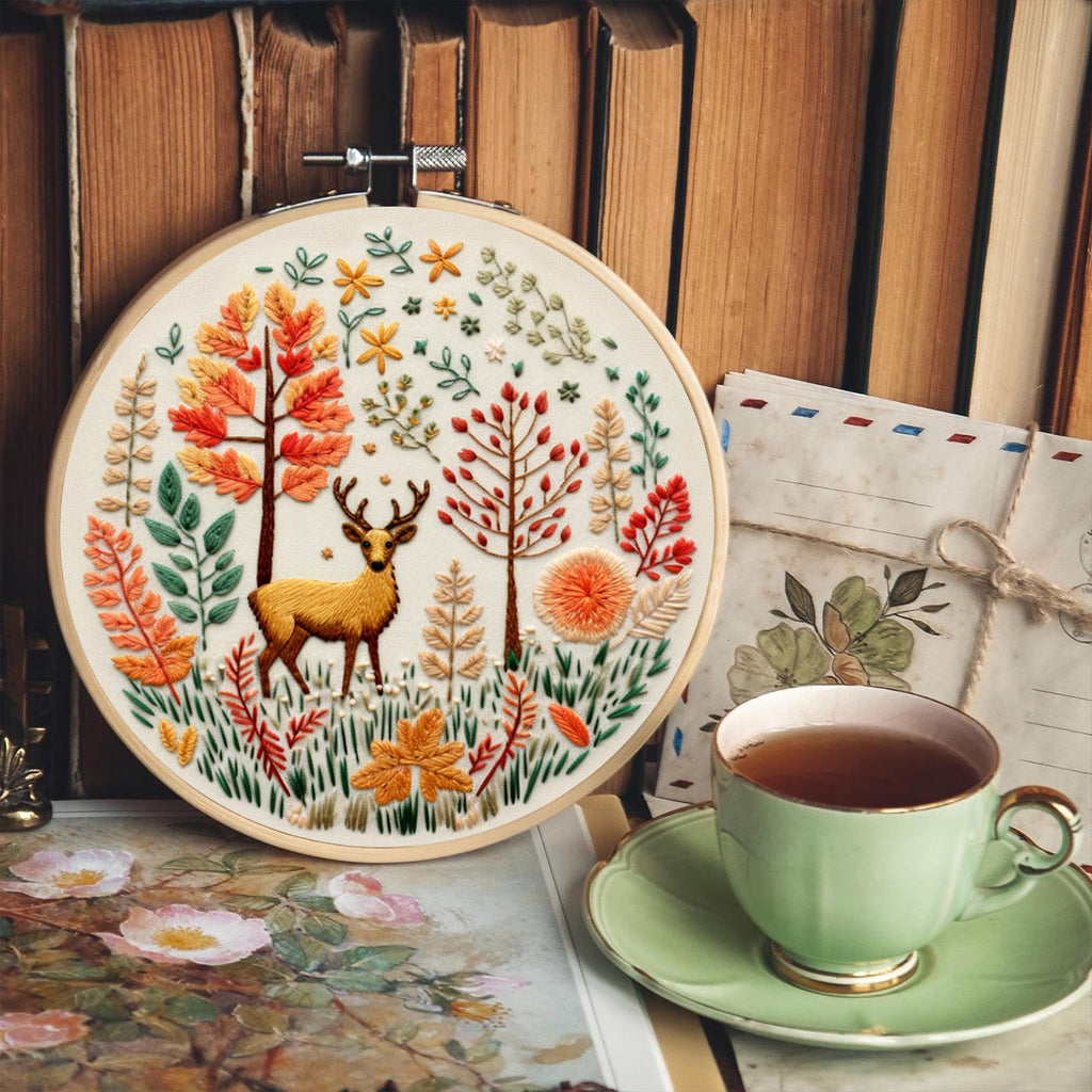 Rubbyoo Embroidery Kit - Cute Deer | DIY Needlework Craft Kit - image 5